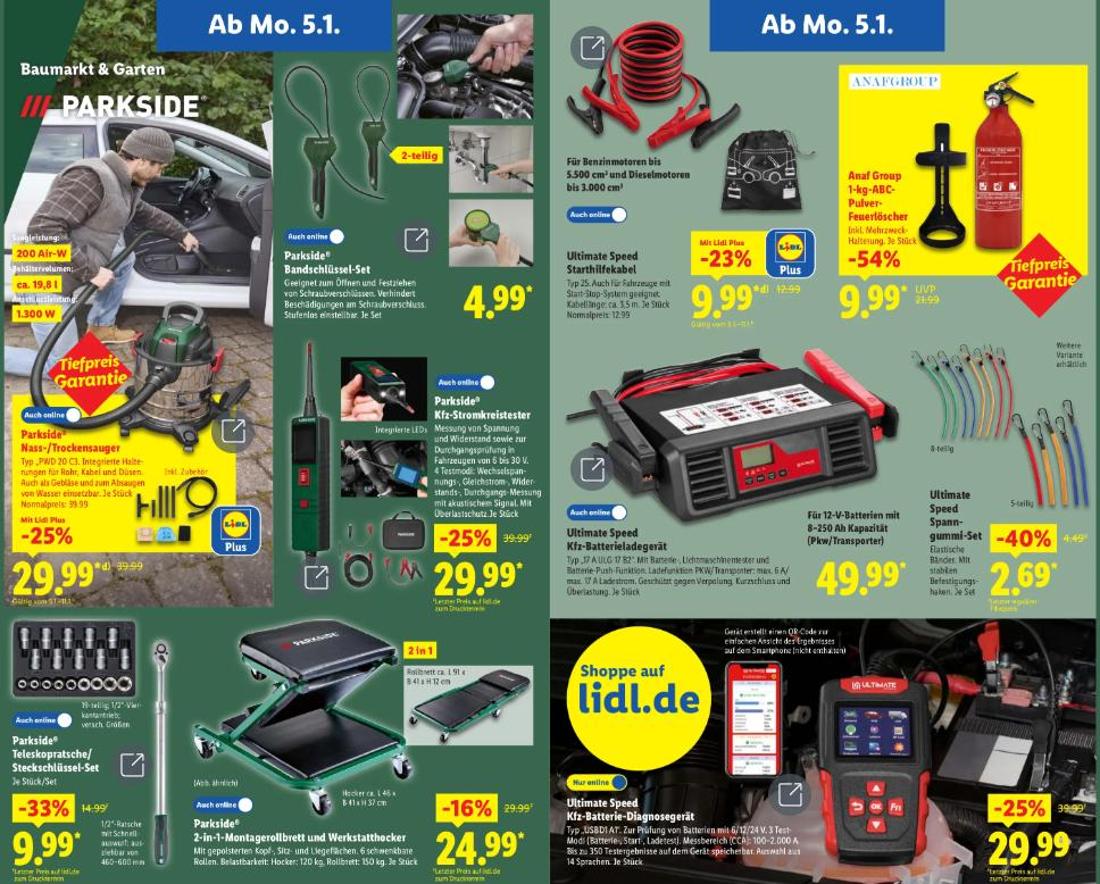 Das LIDL-Prospekt mit den Angeboten ab dem 5. Januar 