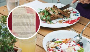 „Würde aufstehen und gehen“: Schild verärgert Restaurant-Gäste