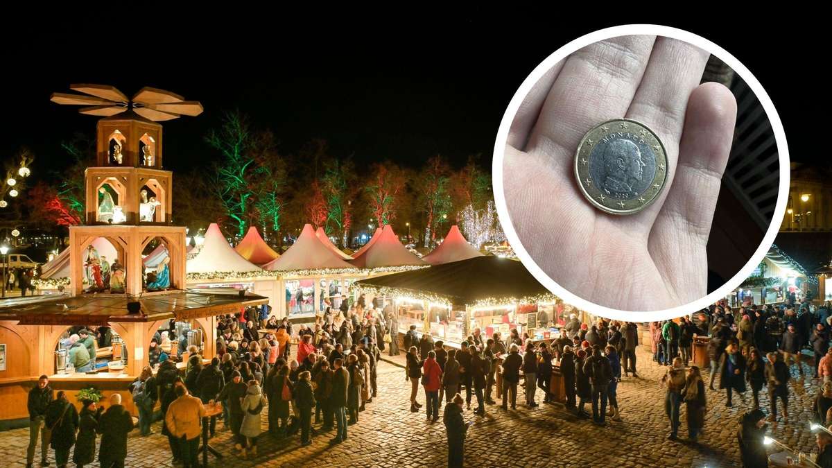 Weihnachtsmarkt-Besucher kriegt rare 1-Euro-Münze als Wechselgeld – „Füll einen Lotto-Schein aus“