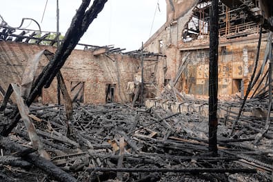 Nachdem der Brand gelöscht war, wurde das ganze Ausmaß des Schadens sichtbar. 