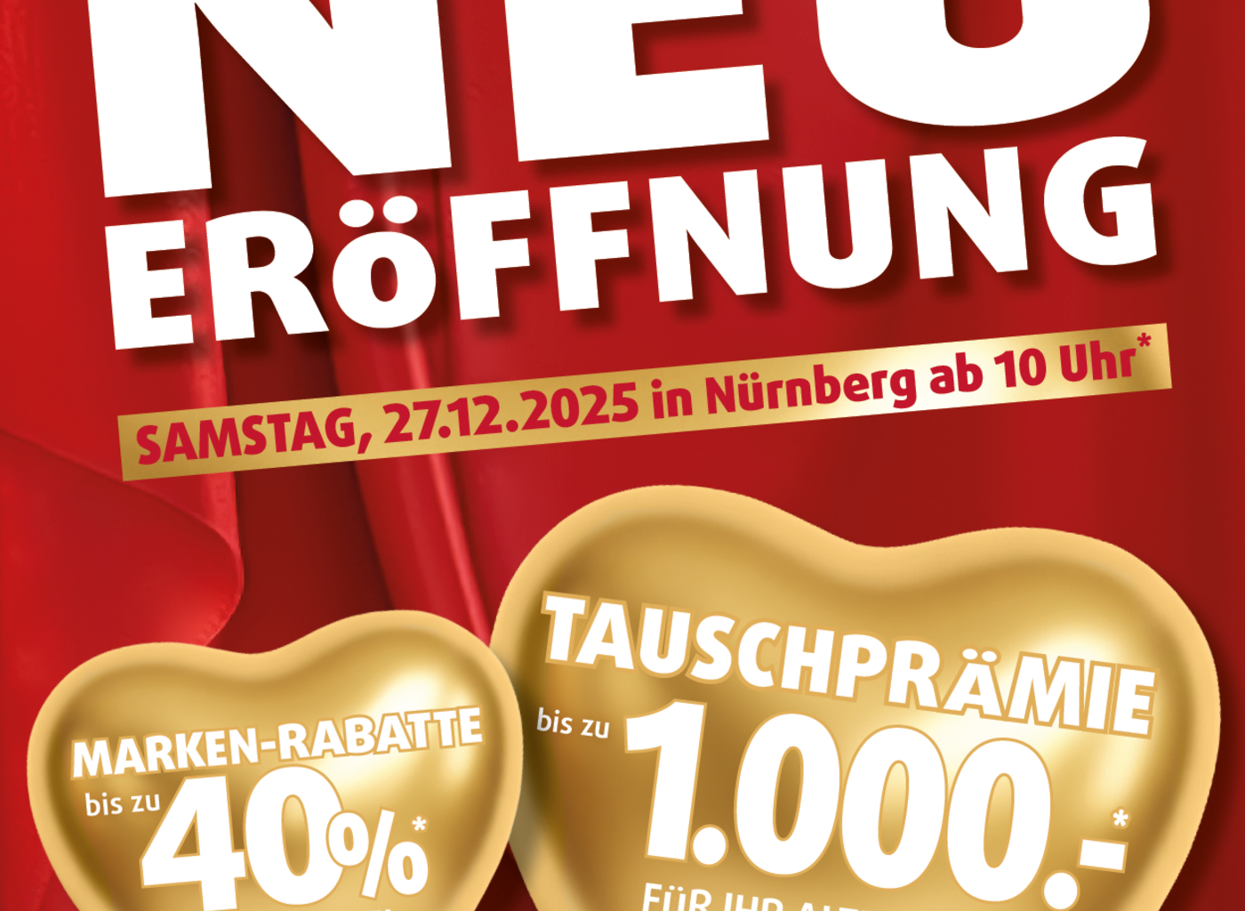 Große Neueröffnung am 27. Dezember: Bei Polstermöbel FISCHER in Nürnberg