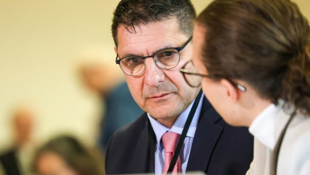 Gegen sie wurde Strafanzeige gestellt: die BSW-Landesvorsitzenden Thomas Schulze (links) und John Lucas Dittrich.