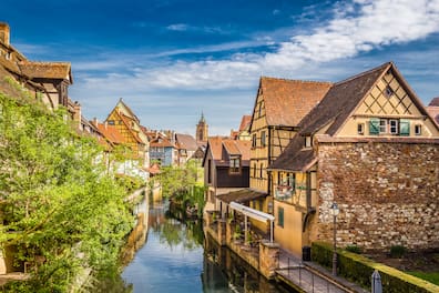 Fachwerkhäuser und Kanäle: Dieses Viertel von Colmars wird auch „Klein Venedig“ genannt.