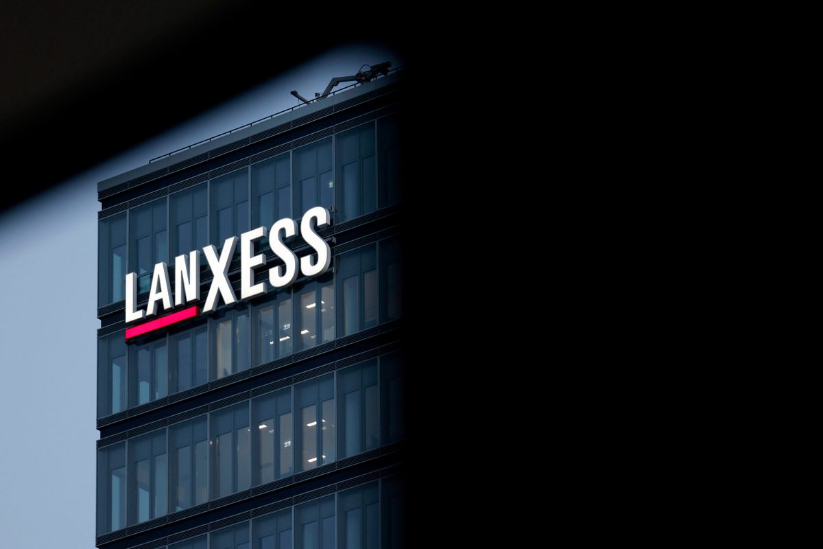 Das Lanxess-Hochhaus in Köln-Deutz.