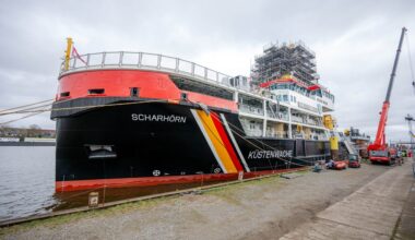„Scharhörn“: Neues Schiff des Bundes fährt zum Heimathafen Kiel