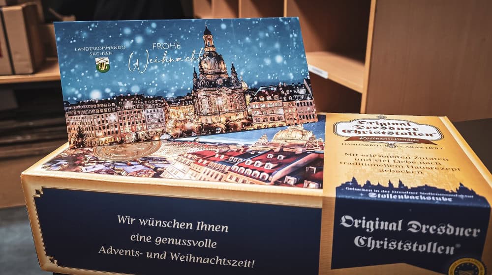 Dresdner Stollen für Soldaten im Einsatz