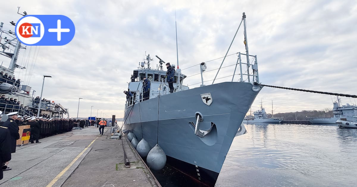 Minenjagdboot Dillingen kehrt von Nato-Einsatz nach Kiel zurück