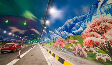 So sieht Rekord von innen aus: Längster Autobahntunnel der Welt eröffnet | News