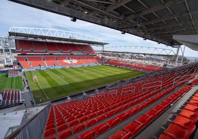 Das BMO Field in Toronto: Kanadas Nationalstadion wurde für die WM erweitert und fasst nun mehr als 40.000 Zuschauer.