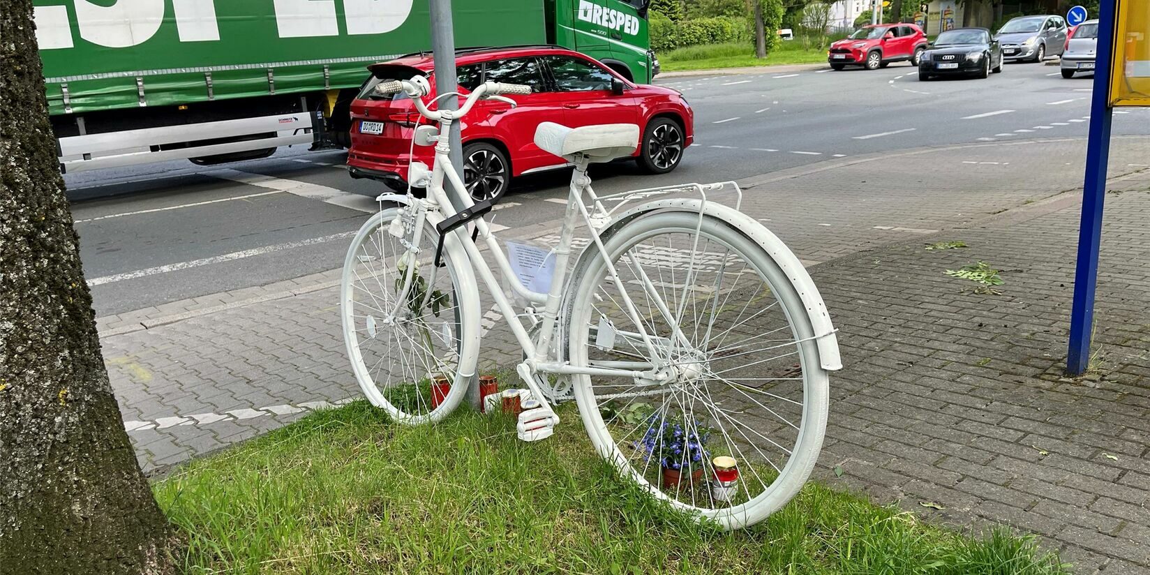 Ghost-Bike erinnert an Valentin aus Lünen