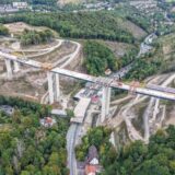 Bauarbeiten an der Rahmede-Talbrücke im September 2025. (Archivbild)