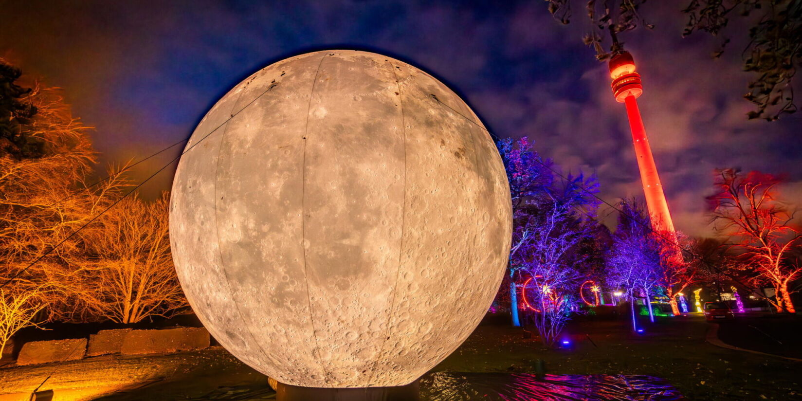 Erster Einblick zum Winterleuchten im Westfalenpark