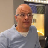 RN-Reporter Tim Hübbertz (r.) hat mit den Stromberg-Darstellern Christoph Maria Herbst (l.), Bjarne Mädel (2. v.l.), und Autor Ralf Husmann über den neuen Kinofilm unterhalten.