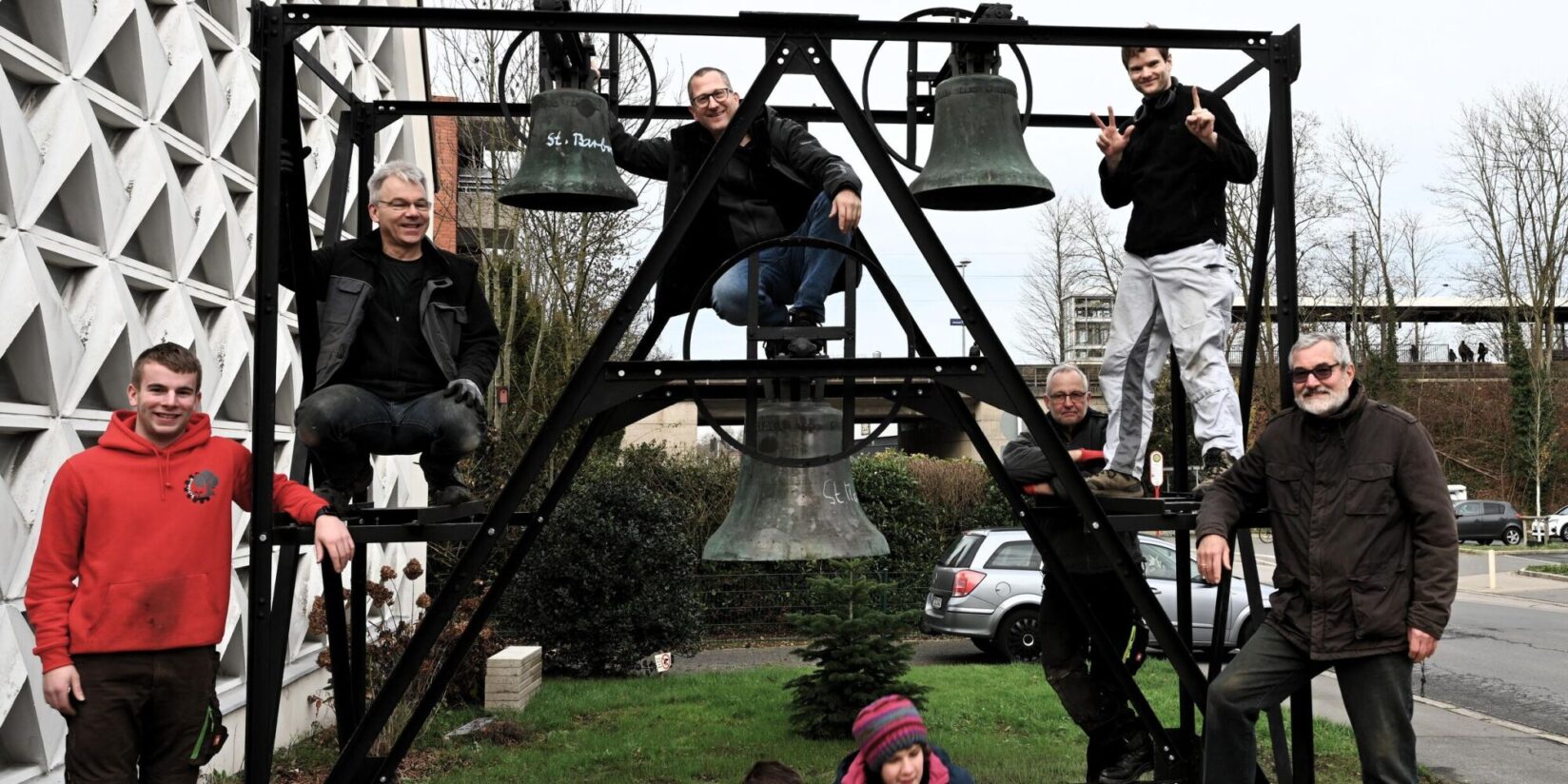 Bau des Glockenturms in Dortmund schreitet voran