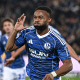 17.10.2025, Fussball, 2. Bundesliga, Saison 2025/2026, 9. Spieltag, Hannover 96 – FC Schalke 04, Moussa Sylla (FC Schalke 04) freut sich über das Tor zum 0:2,