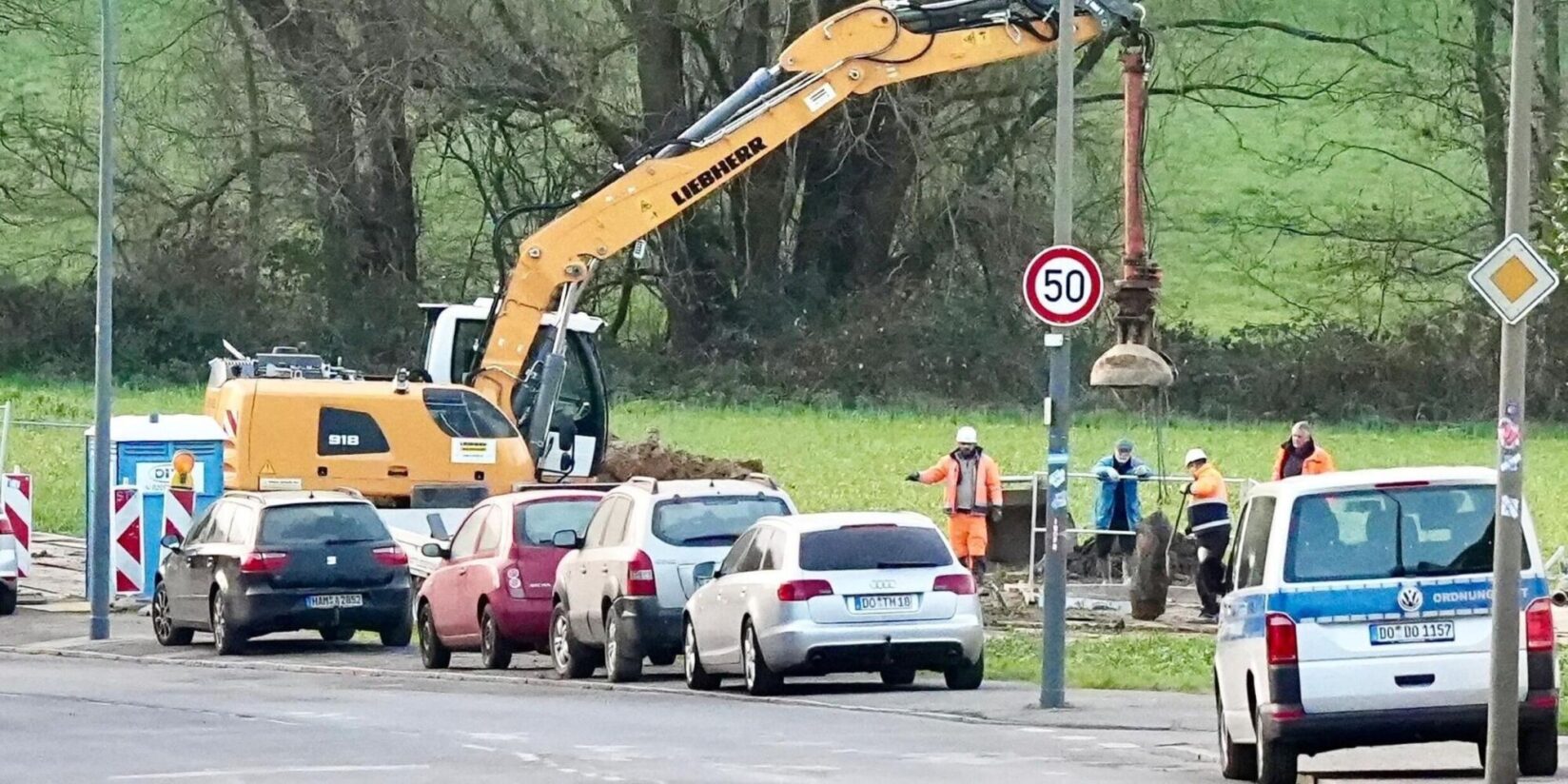 Bombenentschärfung am Harpener Hellweg in Dortmund
