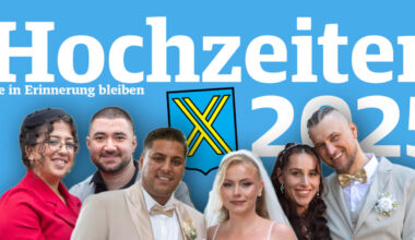 Zwölf Heirats-Highlights aus 2025: Ein paar stach Kennenlern-Tattoos