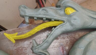 München: Drache an Brücke über Lindwurmstraße restauriert, Unterführung geöffnet - München