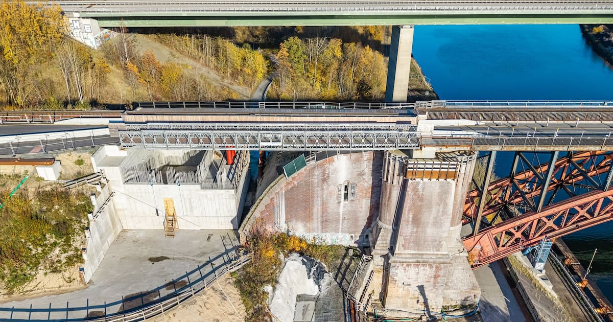 Neue Levensauer Hochbrücke erreicht Etappenziel