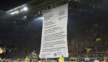 DFB-Pokal: Riesiger Brief in der BVB-Kurve! | Sport