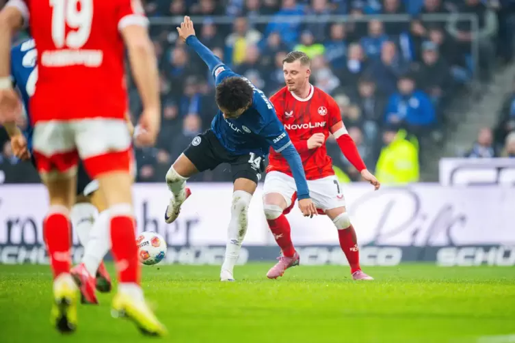 FCK-Kapitän Marlon Ritter blieb blass am Samstag in Bielefeld. Er wurde in der 70. Minute ausgewechselt. 