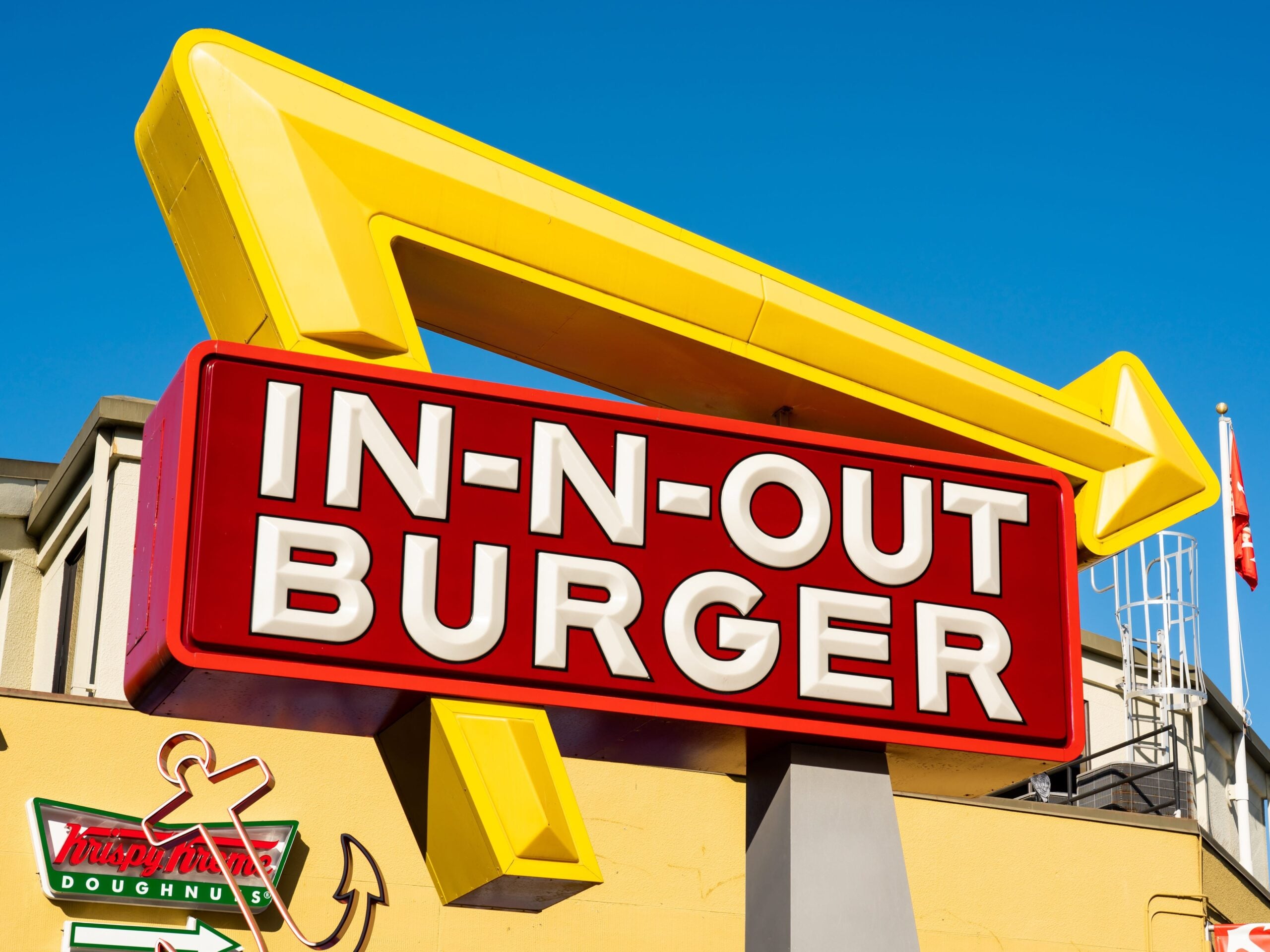 An In-N-Out Burger sign.