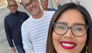 Roberto und Sara Burgos mit ihrer Tochter Zahydie Burgos und ihrem Schwiegersohn Pako.