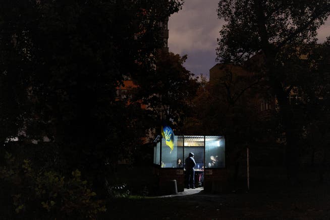 Leben mit Stromausfällen ist in Kiew ist Routineübung geworden. Aufnahme vom Oktober 2025.