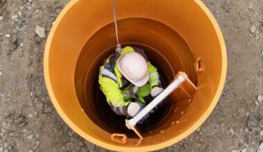 Komplexe Schachtsanierung im Gewerbegebiet Rossendorf bei Dresden