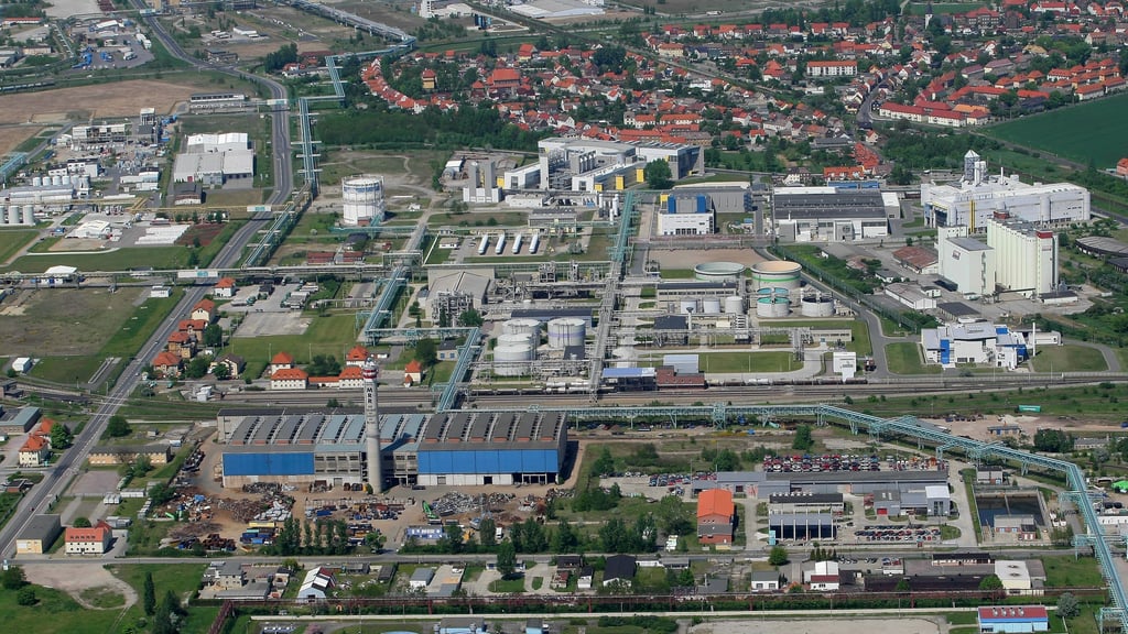 Der Chemiepark in Bitterfeld-Wolfen.