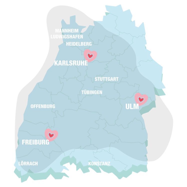 ANTENNE BW Sendegebiet