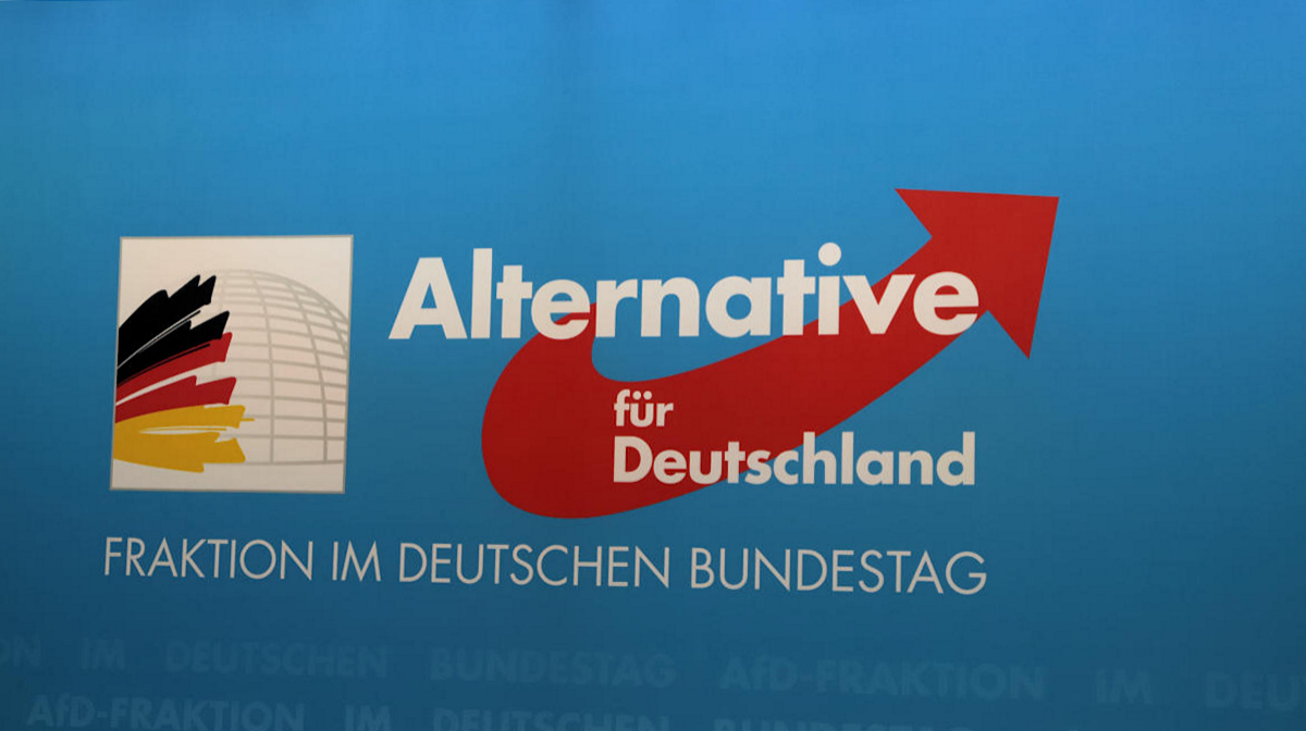 Bildbeschreibung: Ein AfD-Logo.
