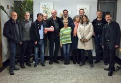 Bernhard Jehle; Kuno Hauck; Stephan Doll; Herbert Fuehr (alle Allianz); Enzo Bacigalupo (Sonneberg zeigt Haltung); Sebastian Feder (Allianz); Marget Sturm; Margret Lange; Thilo Langbein; Heidi Büttner; Jens Seidler, Jörg Zech (alle Sonneberg zeigt Haltung). Bild: Allianz gegen Rechtsextremismus. 