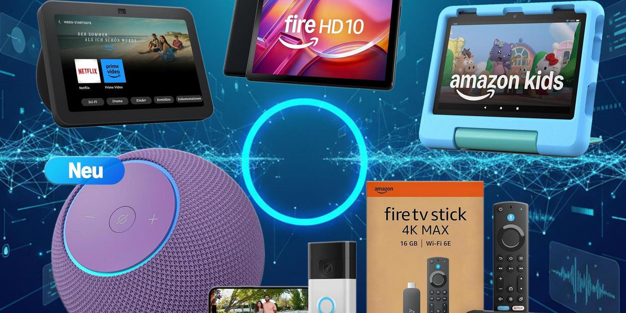 Letzte Gelegenheit in 2025! Amazon-Geräte mit Alexa bis 65 % günstiger – auch neuer Echo Dot Max