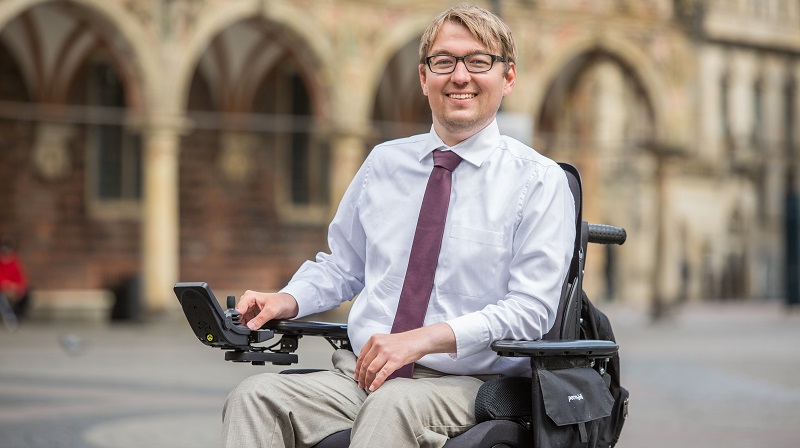 Bildbeschreibung: Bremens Landesbehindertenbeauftragter Arne Frankenstein.