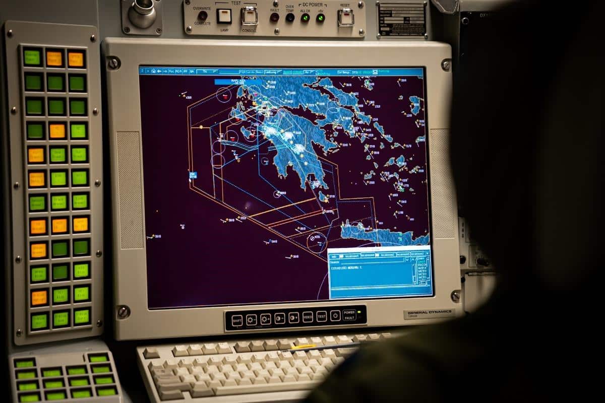 AWACS-Bildschirm