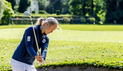 Golferin Mia Hoffmann will im neuen Jahr eine Top-5-Platzierung bei der Deutschen Meisterschaft erreichen. 