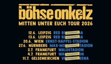 Zusatzshow im Waldstadion, Frankfurt am 03.07.2026