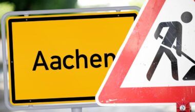 Die Bauarbeiten im Gewerbepark Brand erfolgen jeweils unter Vollsperrung. 