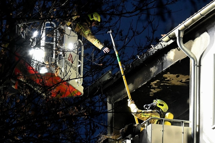 Wohnung in Hannover-Hainholz in Vollbrand