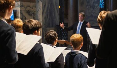 Der Aachener Domchor, hier unter der Leitung von Domkapellmeister Felix Heitmann, und der Mädchenchor am Aachener Dom werden das Offene Singen am 11. Januar gestalten.