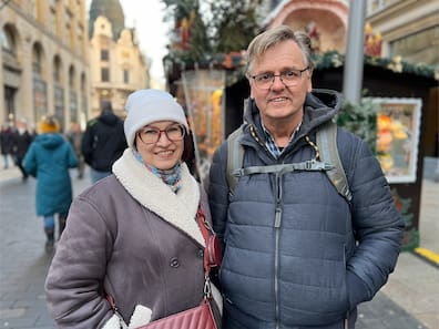 Aljona Saushkina und Uwe Döring: „Wie wir die Familie beschenken, ist bei uns sehr unterschiedlich.“