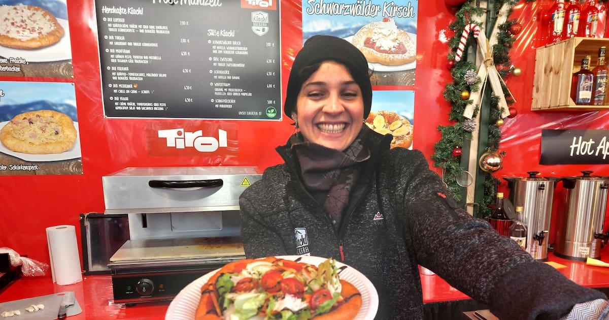 Veganes Essen auf dem Leipziger Weihnachtsmarkt 2025