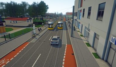 Visualisierung zweigleisige Tram-Strecke Mahlsdorf