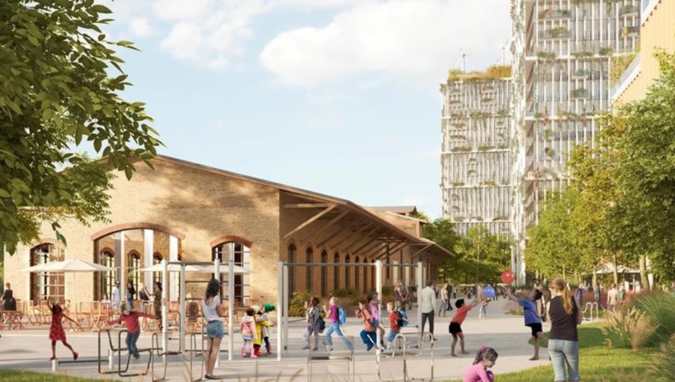 Visualisierung Güterbahnhof Greifswalder Straße