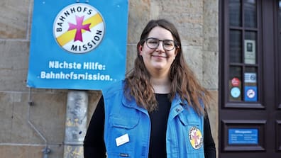 Offene Ohren, Beratung und Kaffee: Sophie Wischnewski von der Bahnhofsmission.