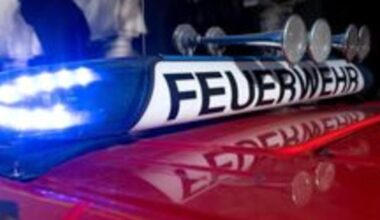 Feuerwehr und Polizei rückten an