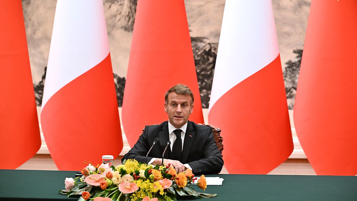 "Ist das schlimmste Szenario": Macron droht China mit Zöllen