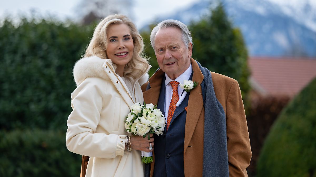 Bereits die vierte Ehe: Wolfgang Porsche und Gabriela zu Leiningen haben geheiratet