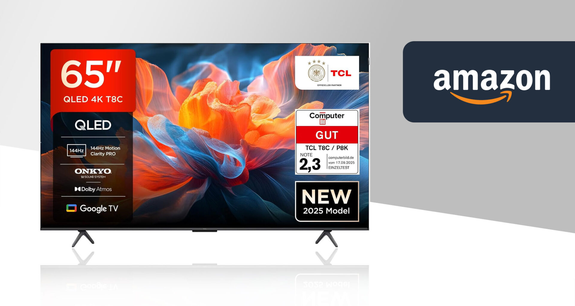 Guter Gaming-Smart-TV: TCL T8C-UK mit 65 Zoll – jetzt zum Bestpreis